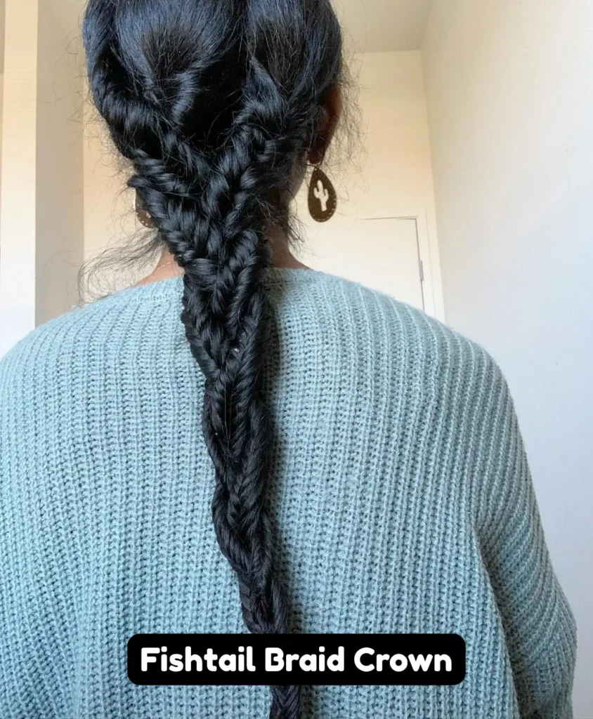 Fishtail Braid Crown