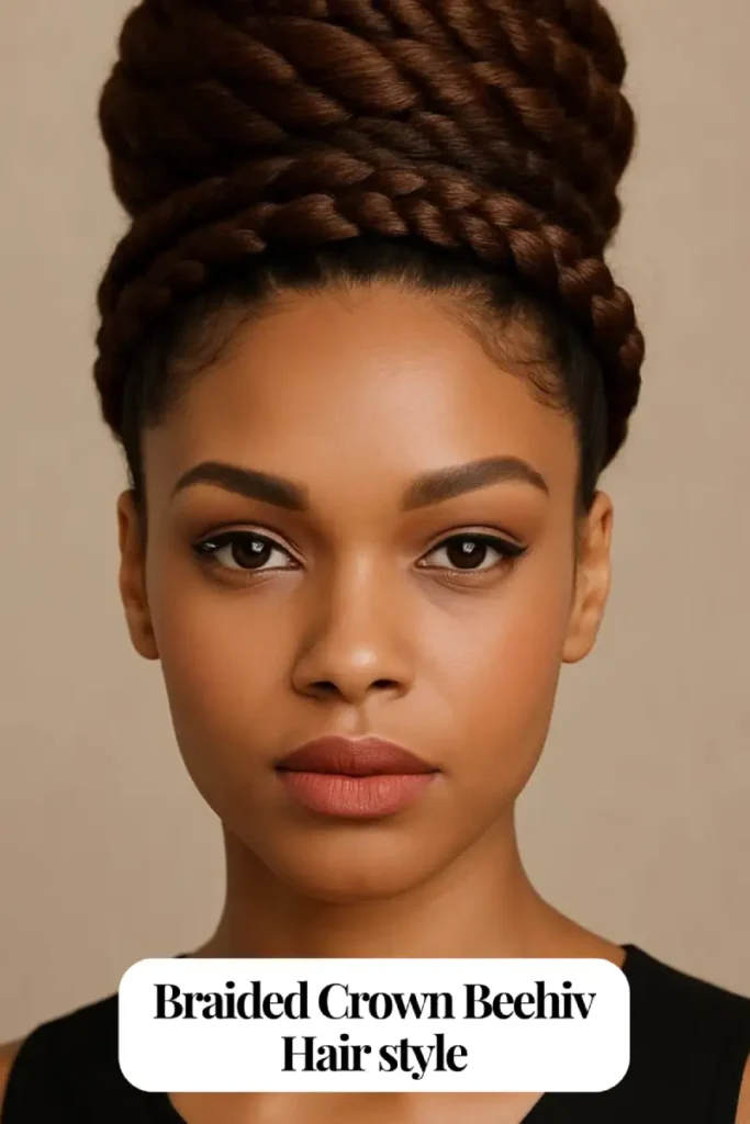 Braided Crown Beehive