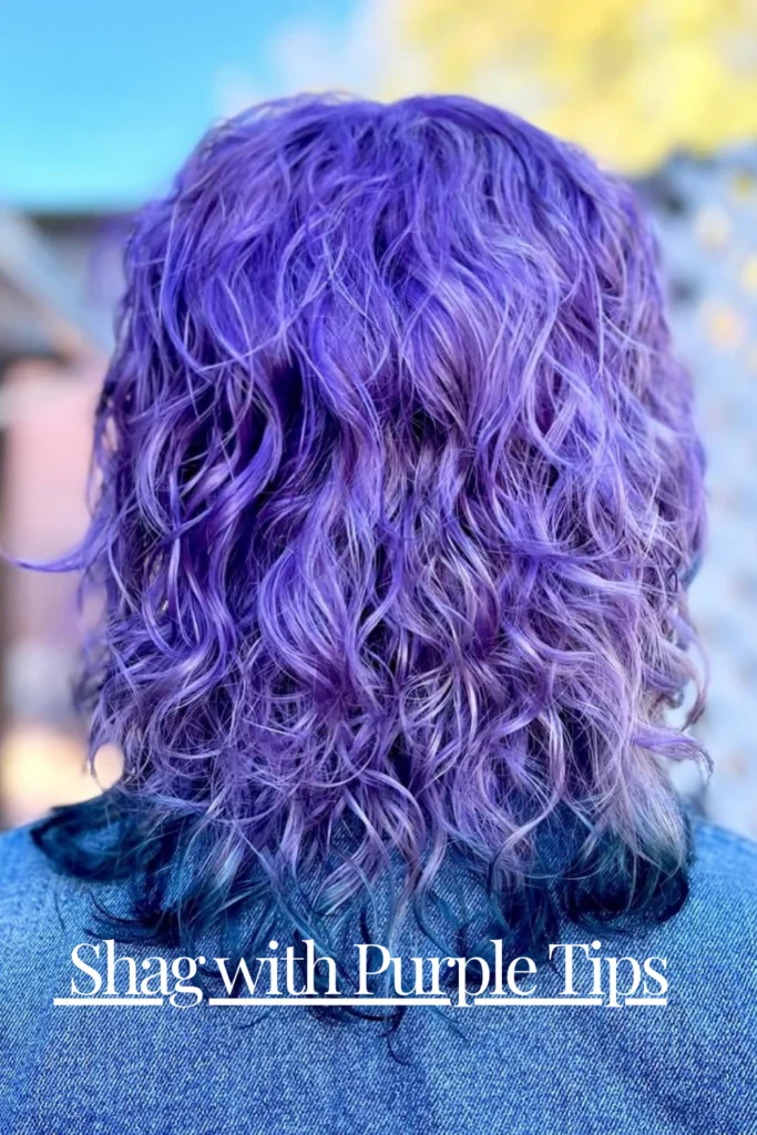 Shag with Purple Tips – moody ends