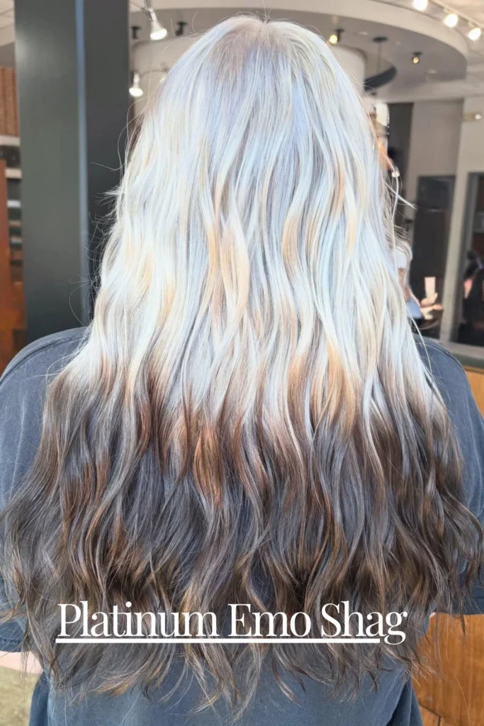 Platinum Emo Shag – icy rebellion