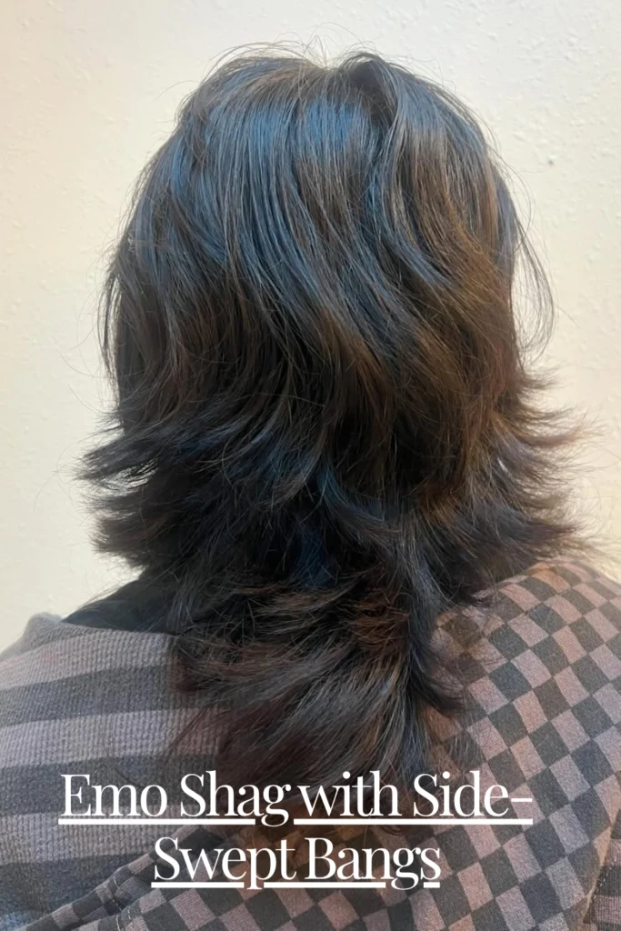 Emo Shag with Side-Swept Bangs – signature softness
