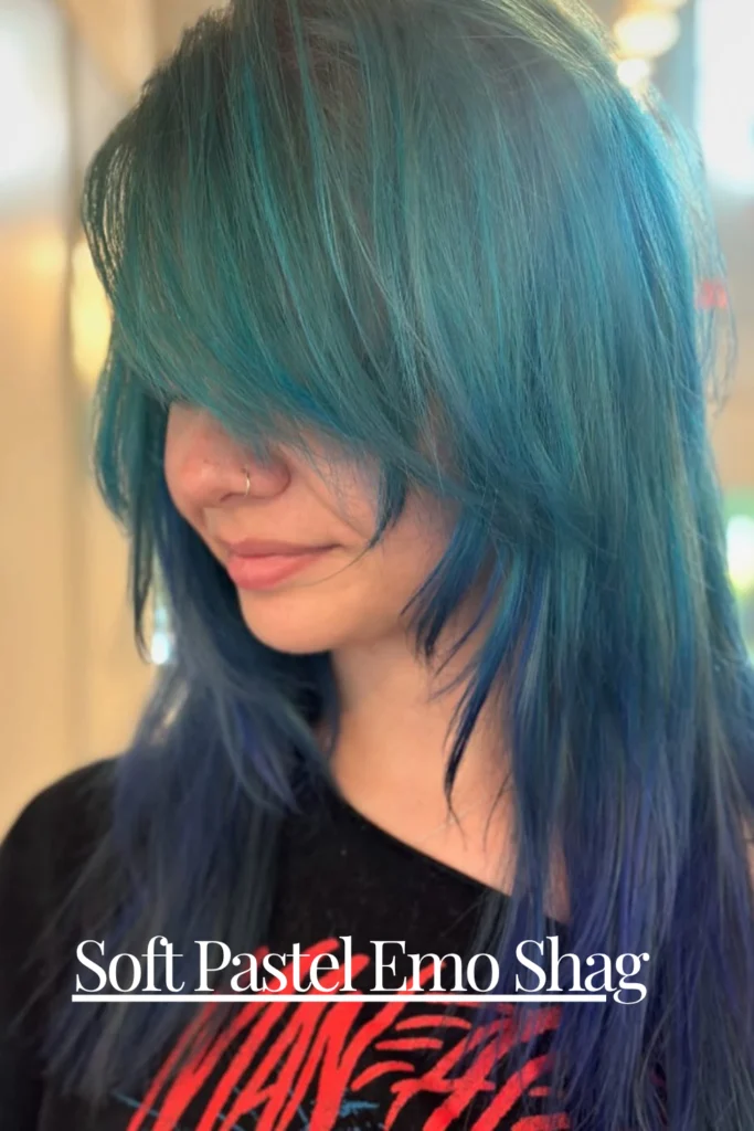 Soft Pastel Emo Shag – gentle chaos
