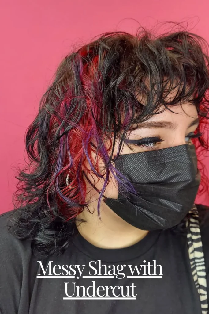 Messy Shag with Undercut – raw attitude
