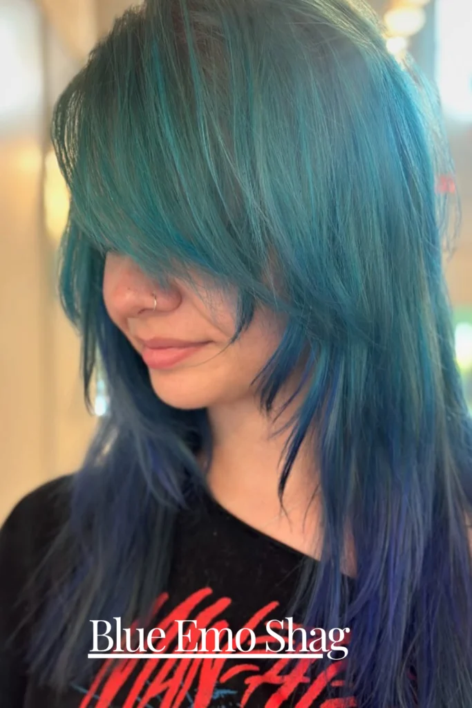 Blue Emo Shag – stormy depth