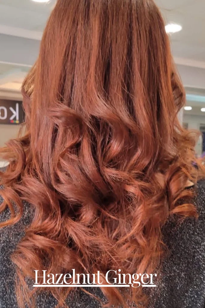 Soft Ginger Balayage on Brown