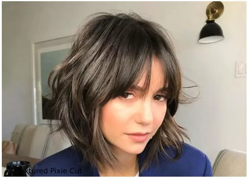 2. Textured Pixie Cut