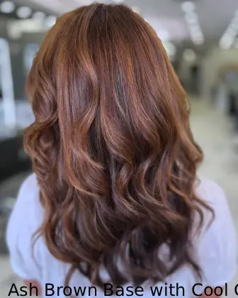 Ash Brown Base with Cool Caramel Tones