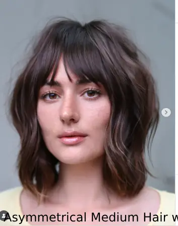 13 Medium-Length Hairstyles With Bangs