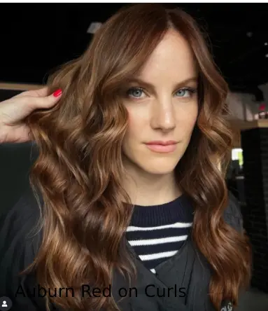 Auburn Red on Curls