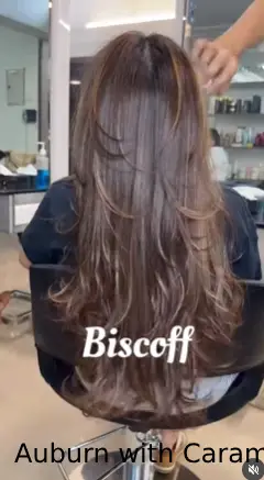 Auburn with Caramel Lowlights