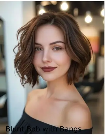 Blunt Bob with Bangs