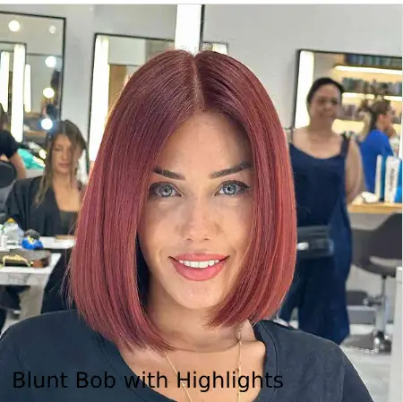 Blunt Bob with Highlights