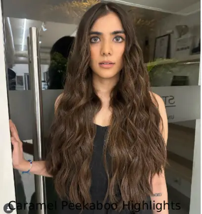 Caramel Peekaboo Highlights