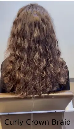 Curly Crown Braid