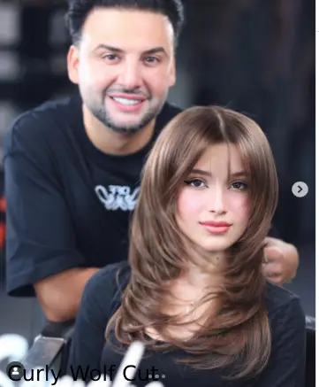 Curly Wolf Cut