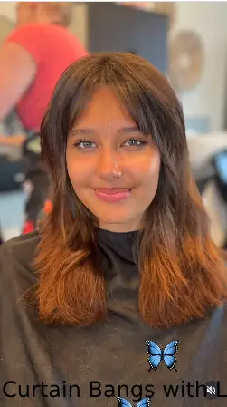 Curtain Bangs with Long Hair