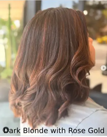 Dark Blonde with Rose Gold Hints