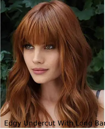 Edgy Undercut With Long Bangs