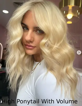 High Ponytail With Volume