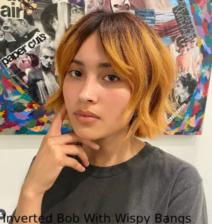Inverted Bob With Wispy Bangs