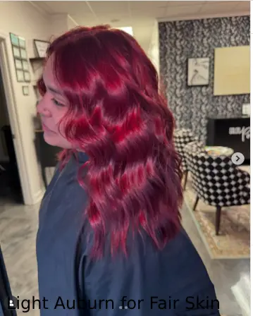 Light Auburn for Fair Skin