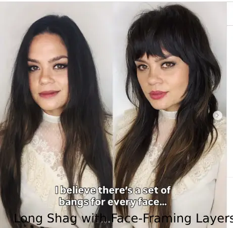 Long Shag with Face-Framing Layers