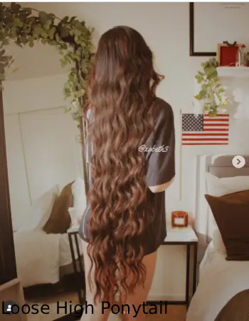 Loose High Ponytail