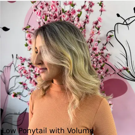 Low Ponytail with Volume