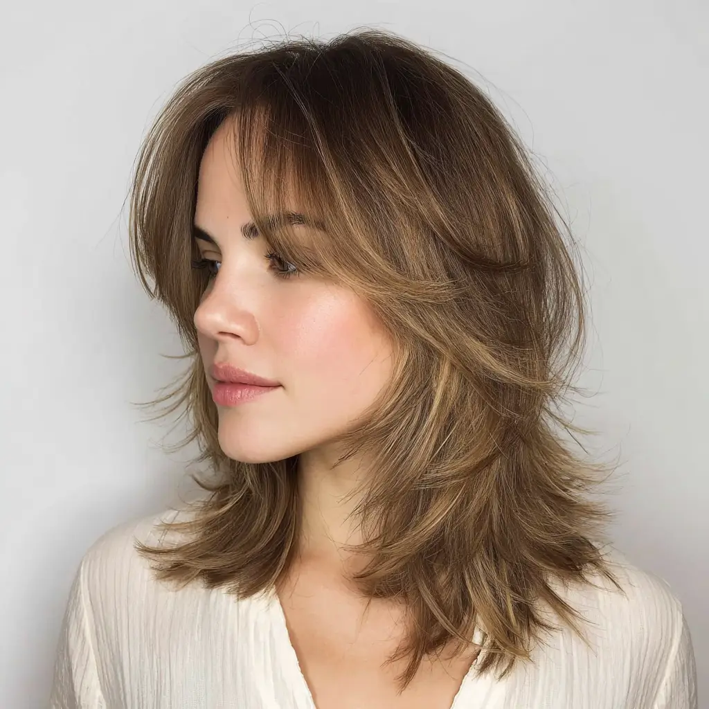 Medium-Length Cut With Subtle Layers