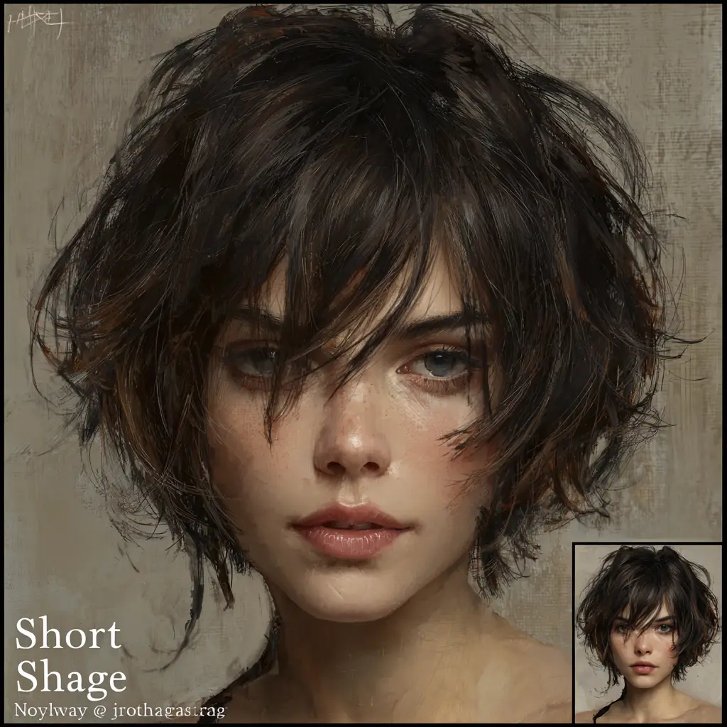 Messy Curly Shag