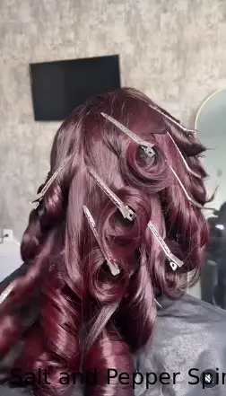 Salt and Pepper Spiral Curls