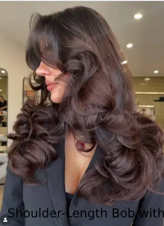  Shoulder-Length Bob with Baby Bangs