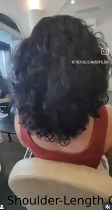 Shoulder-Length Curly Pixie