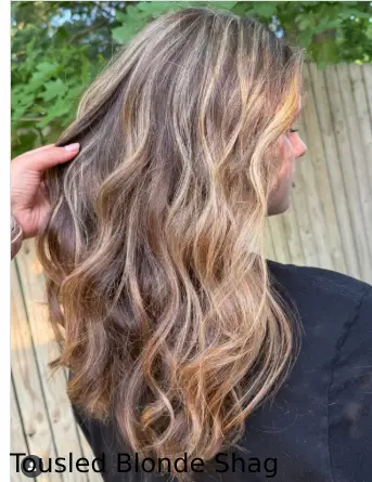 Tousled Blonde Shag