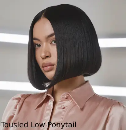 Tousled Low Ponytail