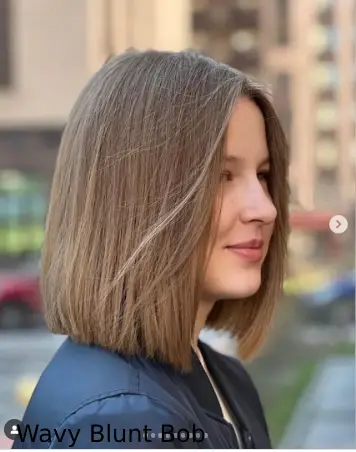 Wavy Blunt Bob