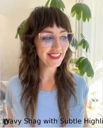 Wavy Shag with Subtle Highlights