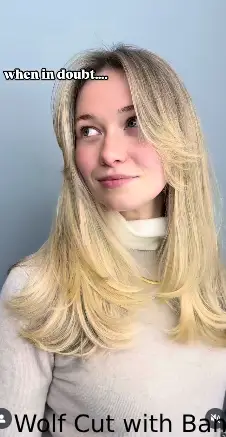 Wolf Cut with Bangs