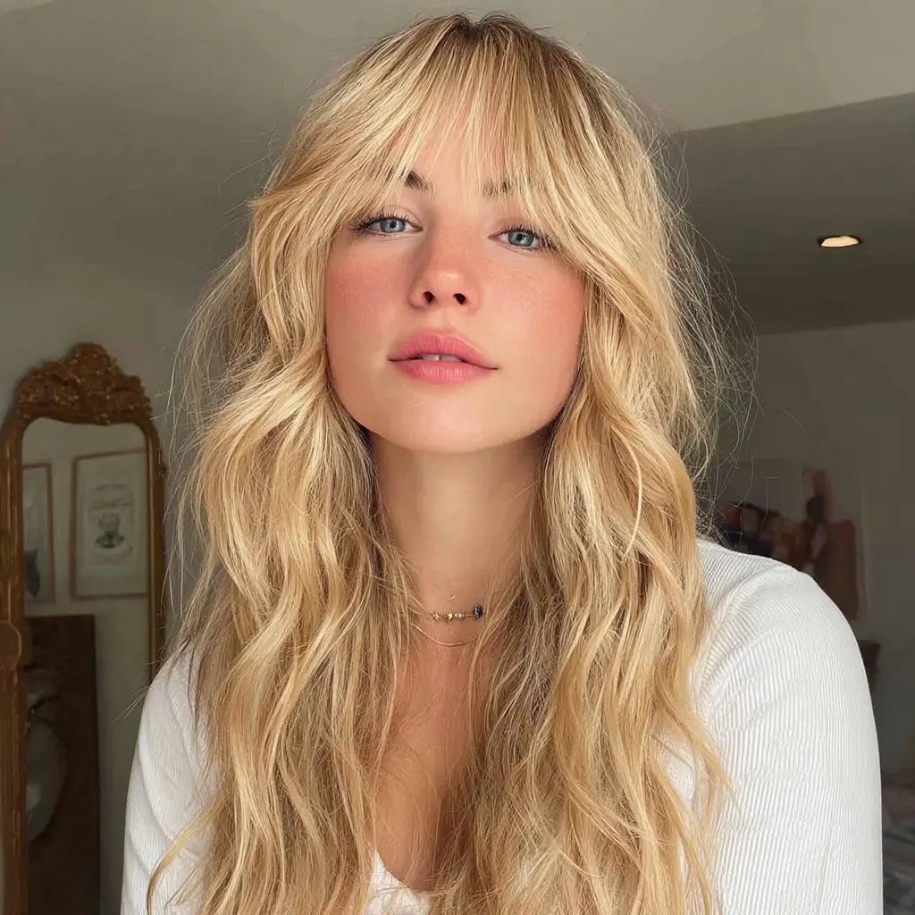 Curtain Bangs with Waves – Wave Hair Ideas