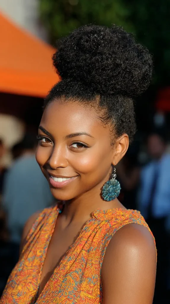 Afro Puff High Bun