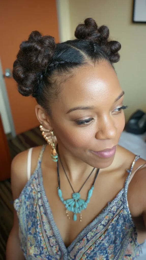 Bantu Knot Bun