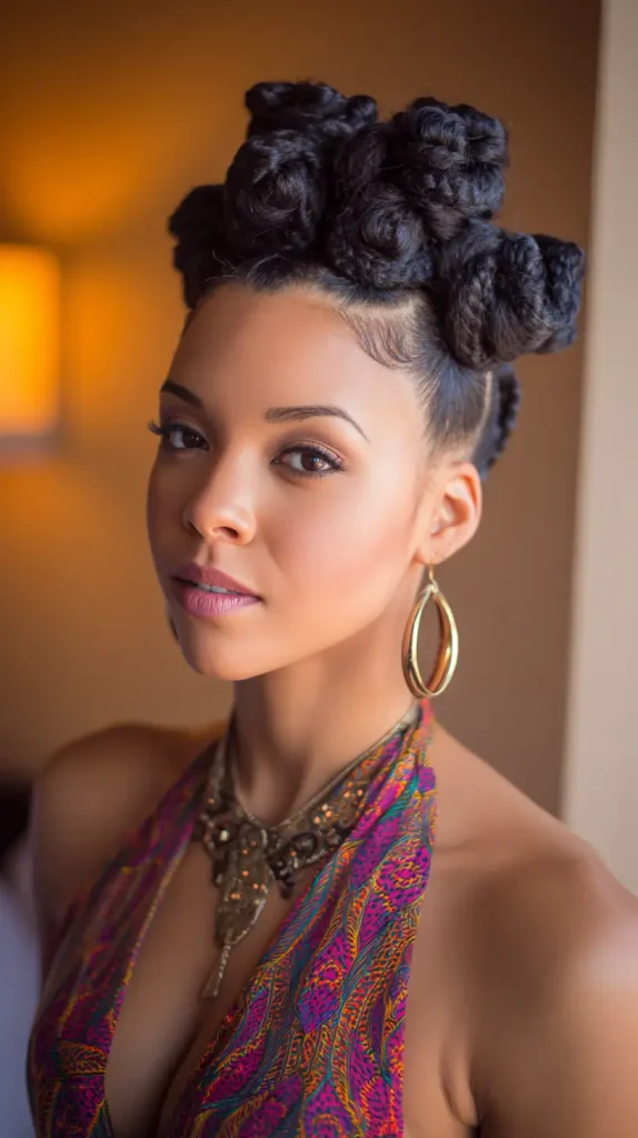 Bantu Knot Bun