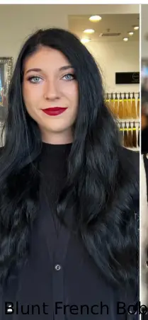 Blunt French Bob with No Bangs