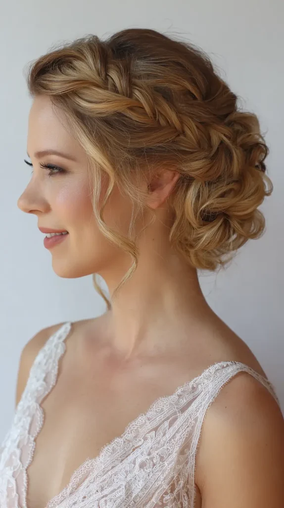 Braided Bun with Side Braid