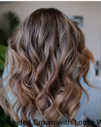 Braided Crown with Loose Waves