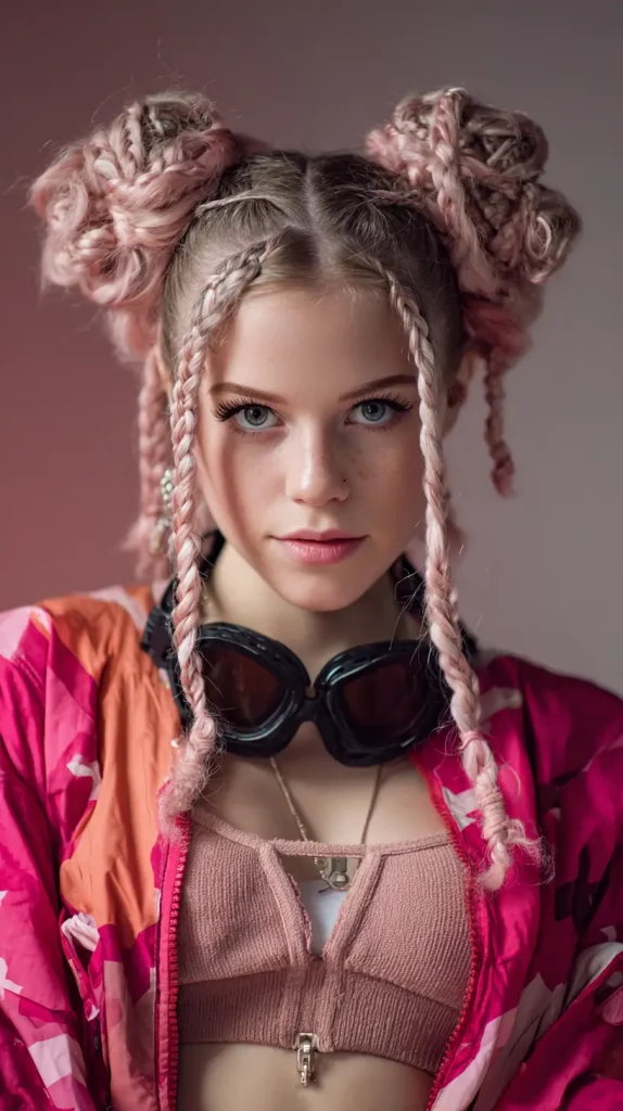 Braided Space Buns
