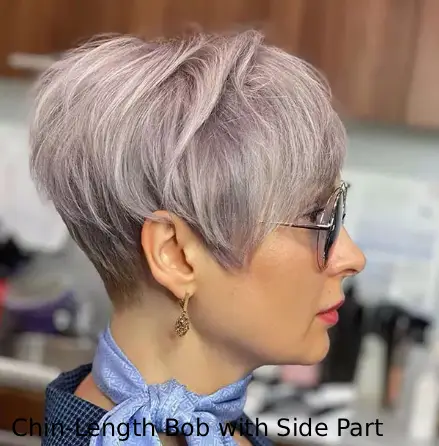 Chin-Length Bob with Side Part