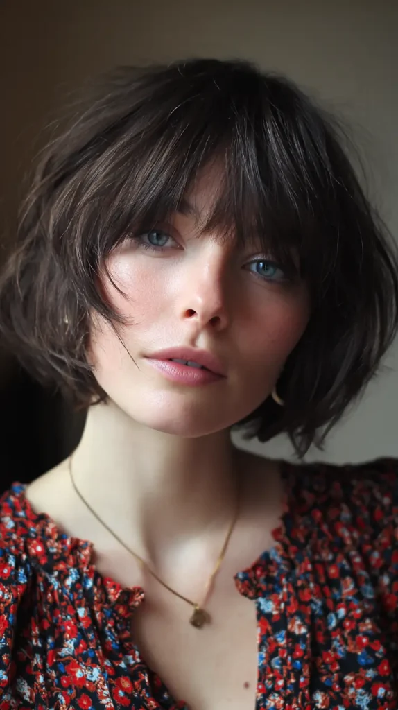 Choppy French Bob with Micro Layers