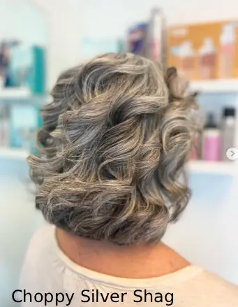 Choppy Silver Shag