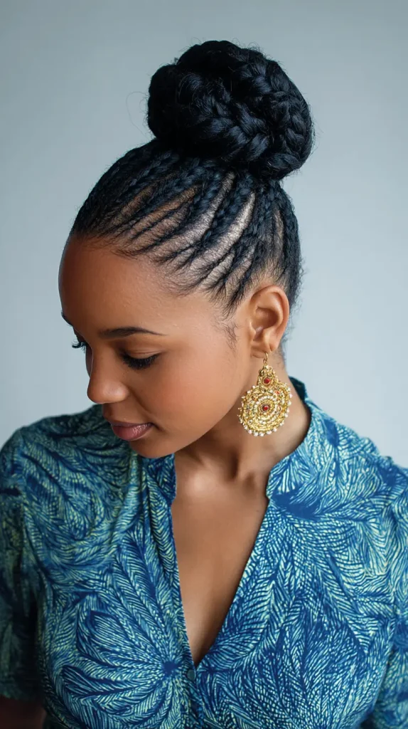Cornrow Bun